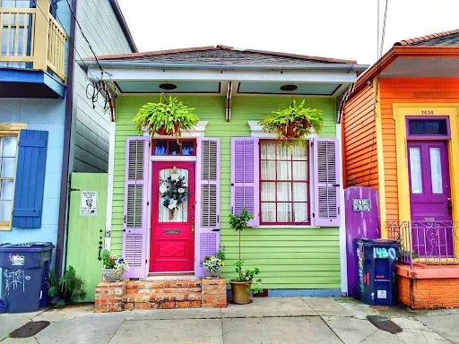 Colorful houses in the Marigny