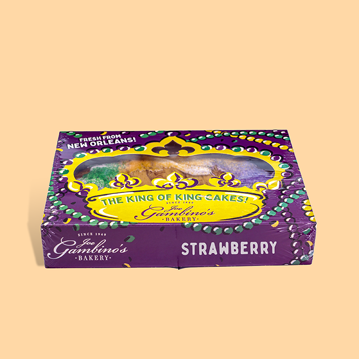 Strawberry King Cake