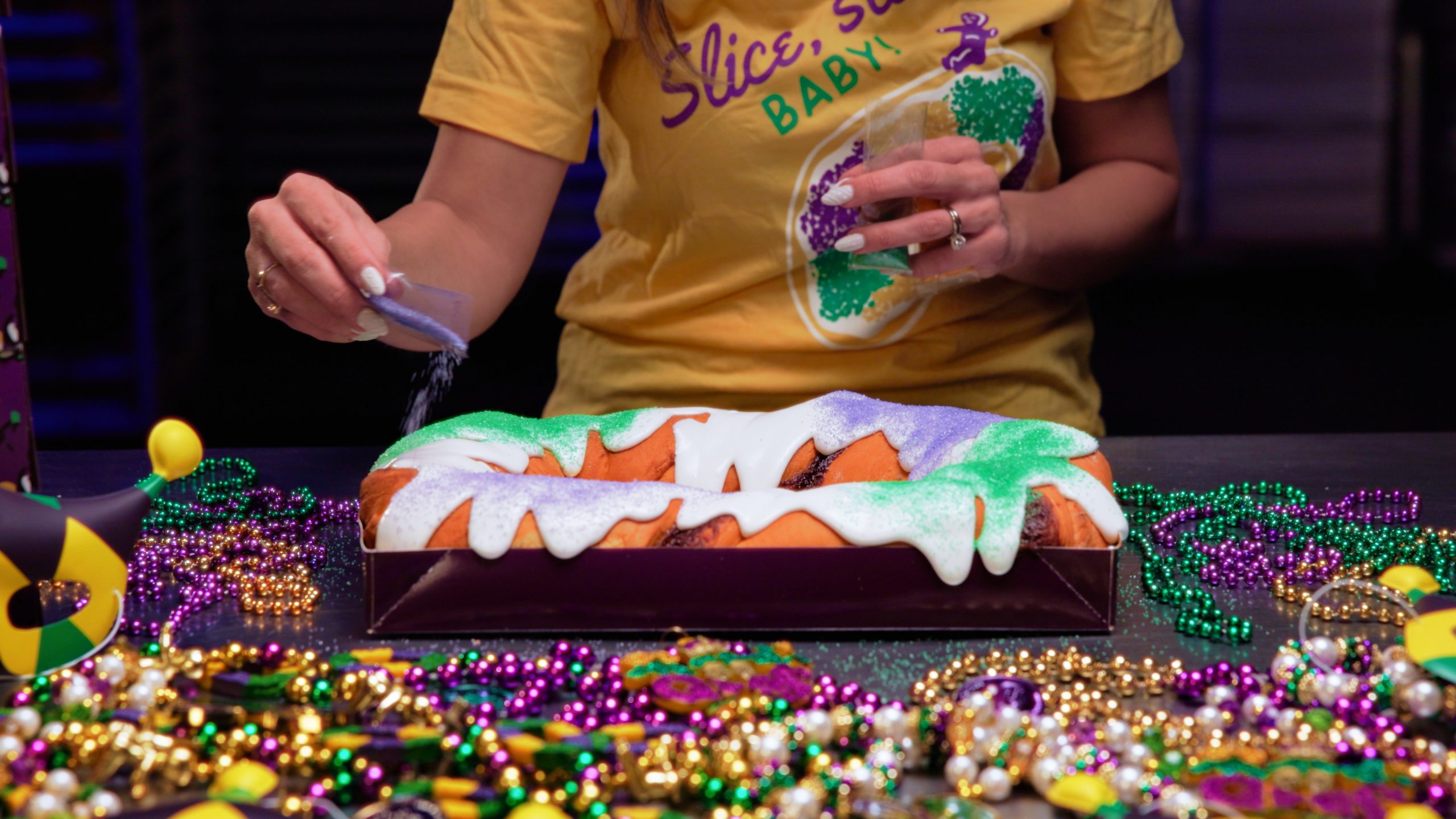 Saints King Cake
